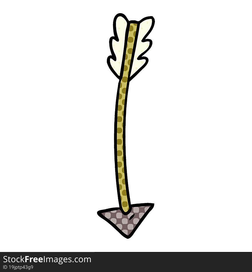 hand drawn cartoon doodle of an arrow