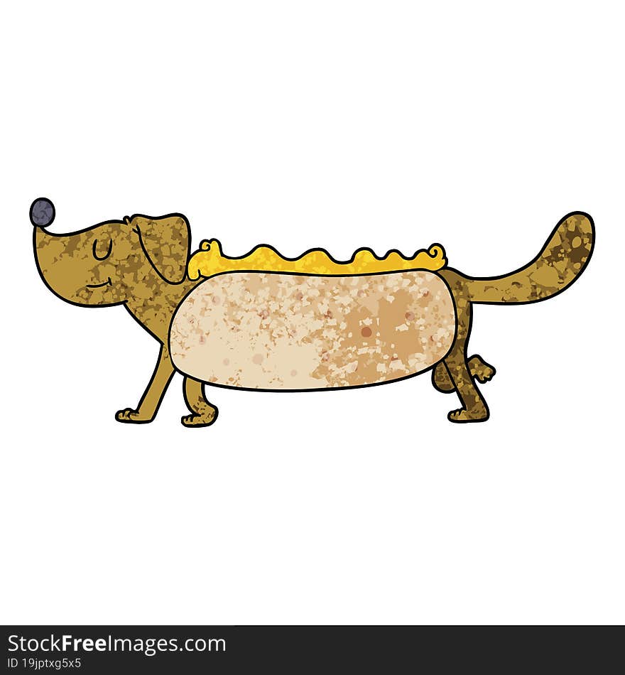 cartoon hotdog. cartoon hotdog