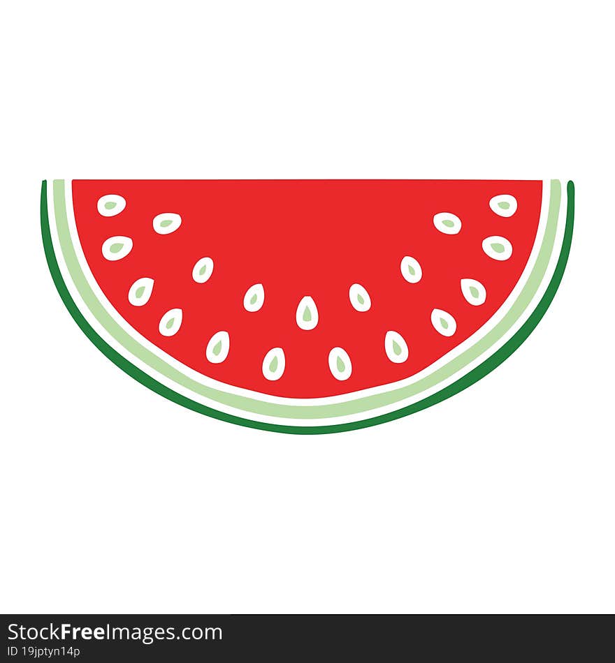 quirky hand drawn cartoon watermelon