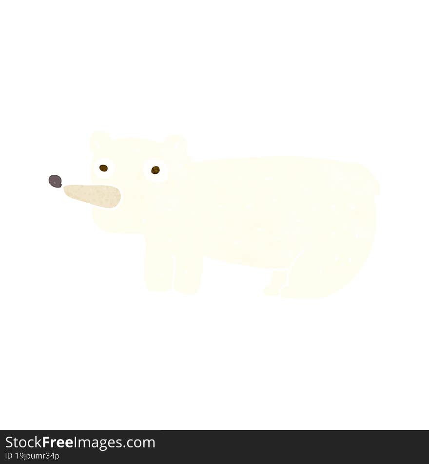 funny cartoon polar bear