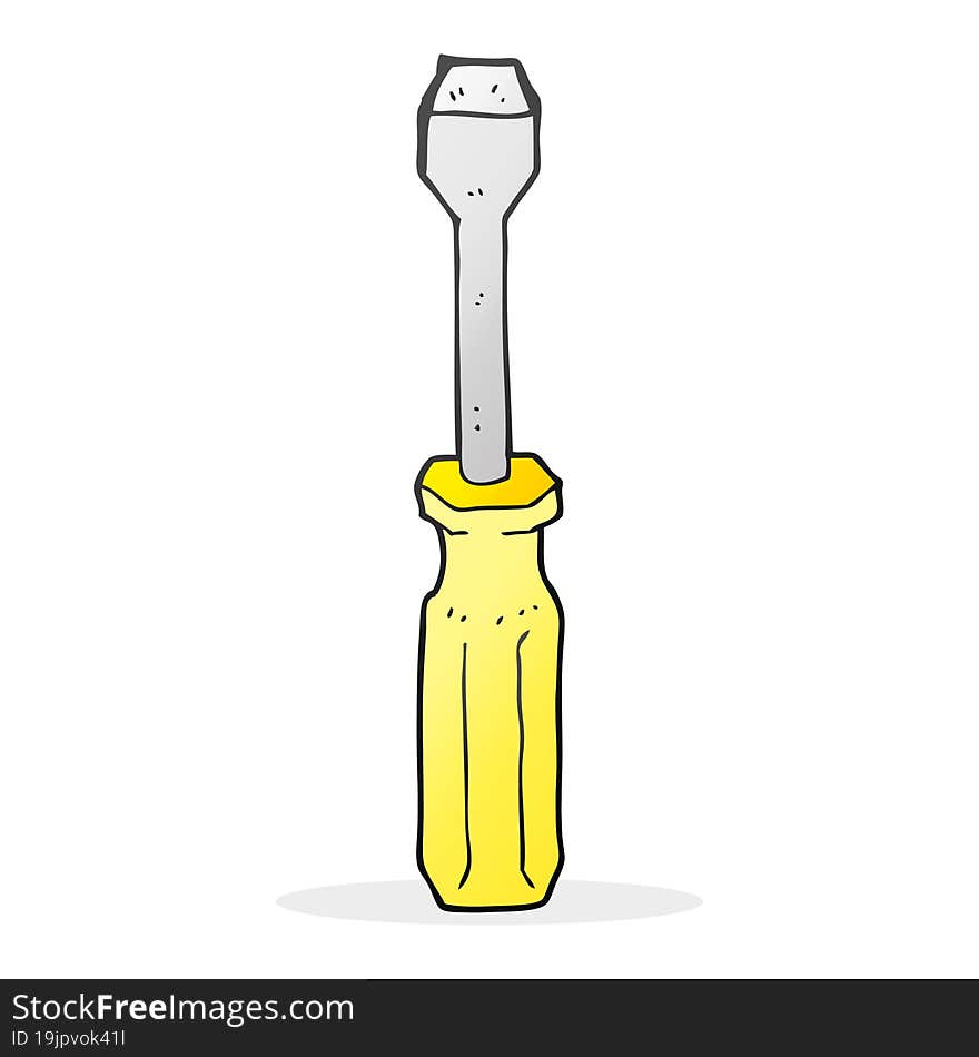 Cartoon Screwdriver