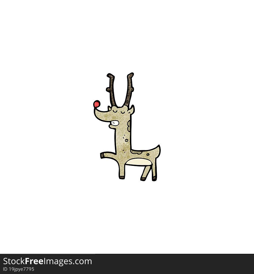 proud reindeer cartoon