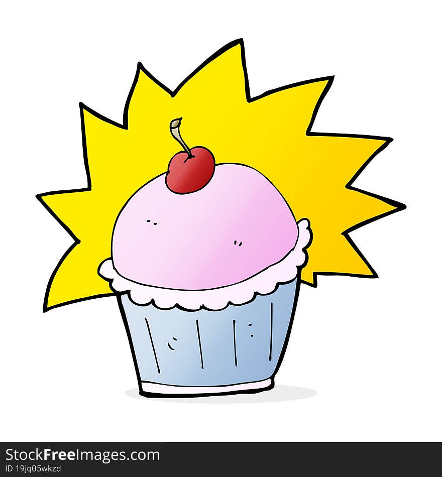 cartoon cupcake