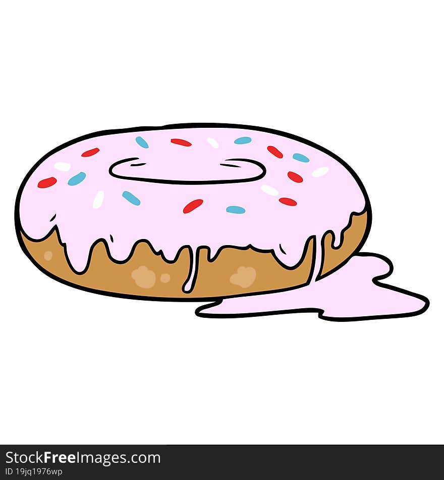 cartoon donut. cartoon donut