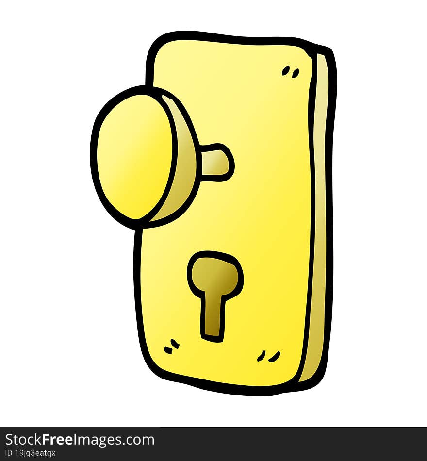 Cartoon Doodle Door Handle