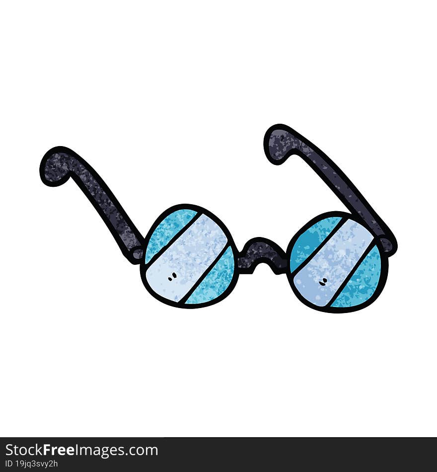 Cartoon Doodle Glass Spectacles