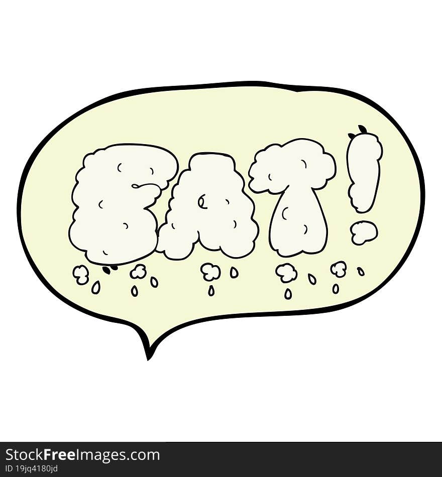 Speech Bubble Cartoon Fat Symbol