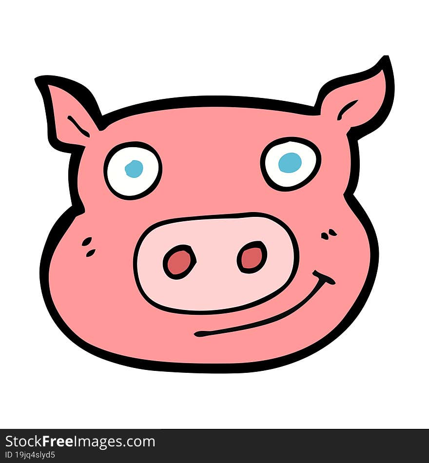 Cartoon Pig Face