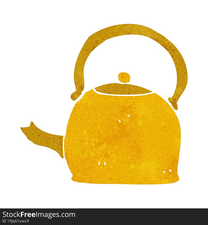 cartoon old kettle