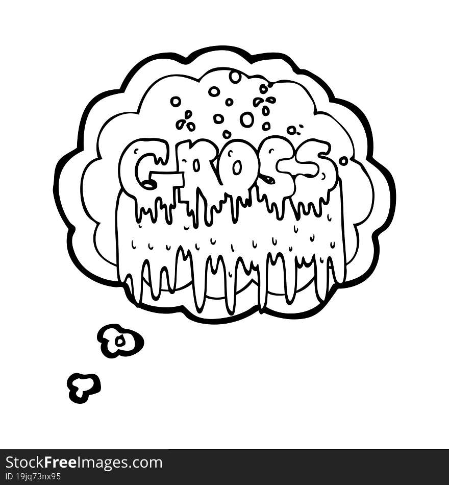 thought bubble cartoon gross symbol