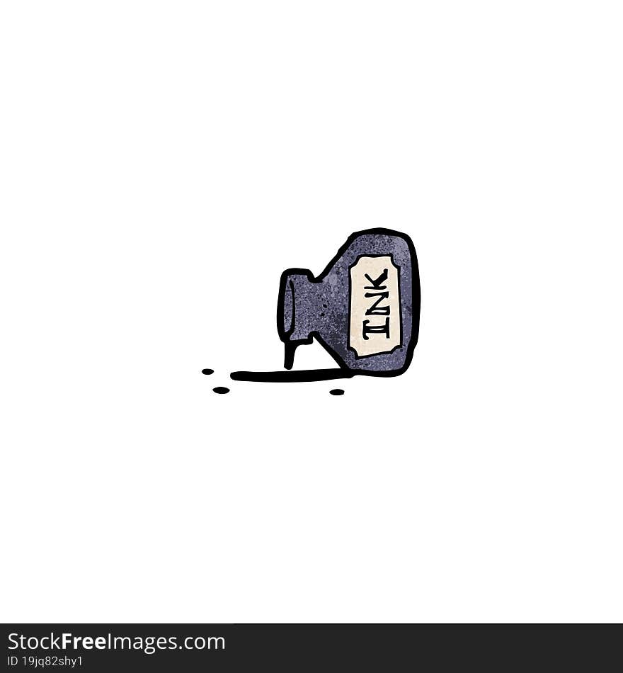 ink bottle cartoon