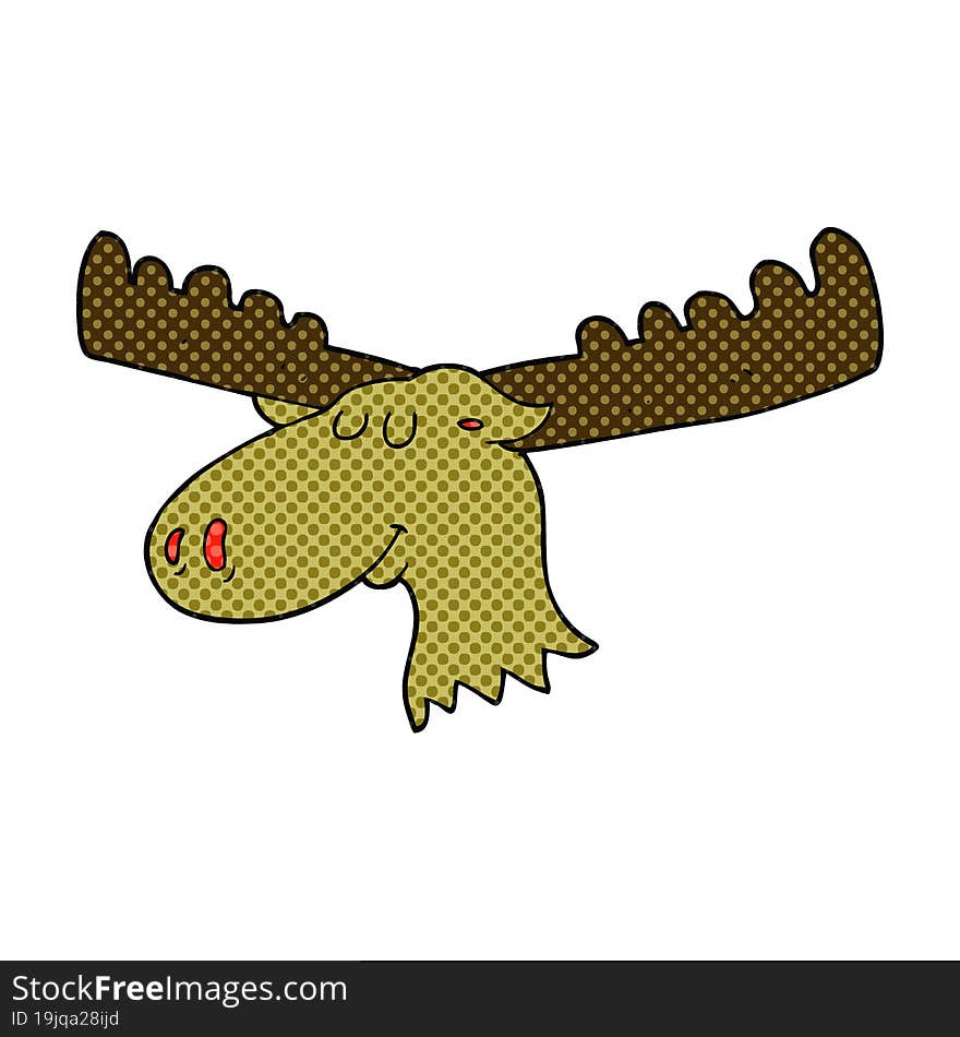 cartoon moose