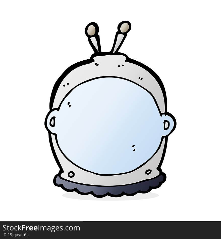 cartoon space helmet