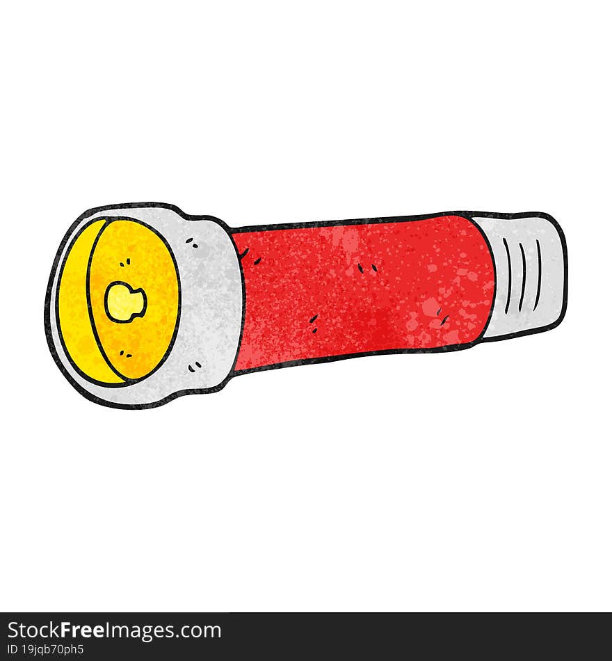 textured cartoon torch