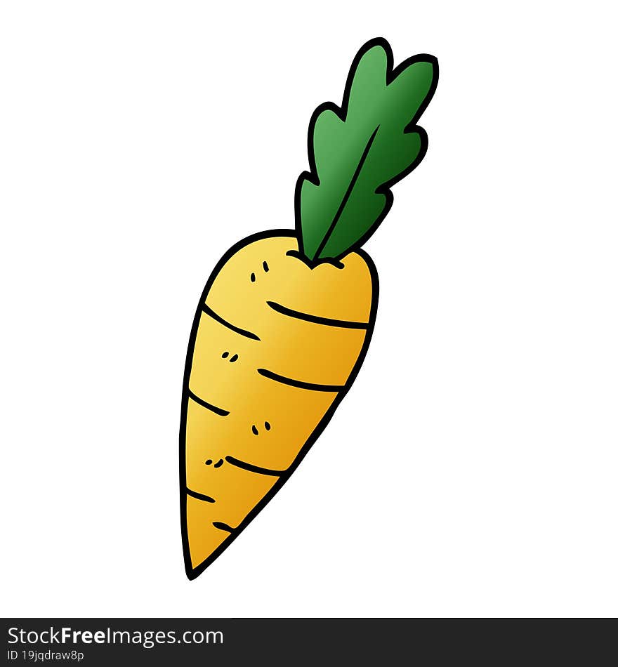 cartoon doodle organic carrot