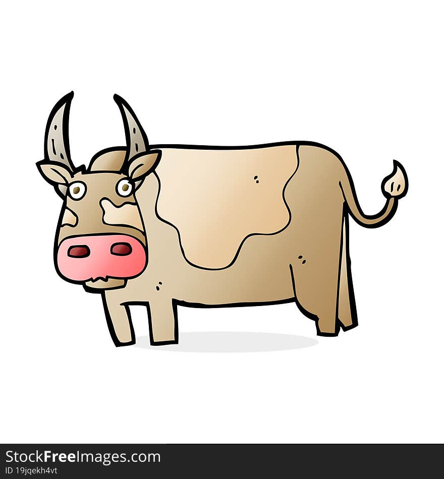 cartoon bull