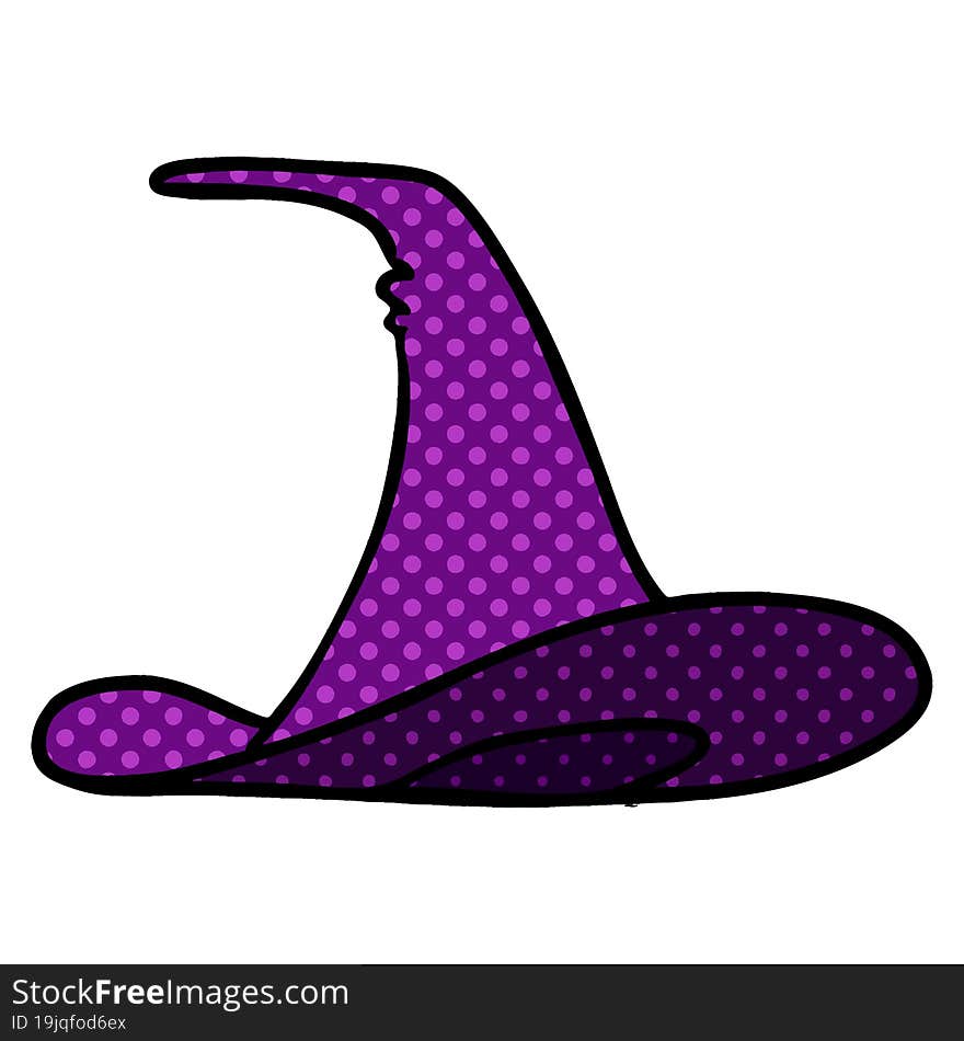 Cartoon Doodle Of A Witches Hat