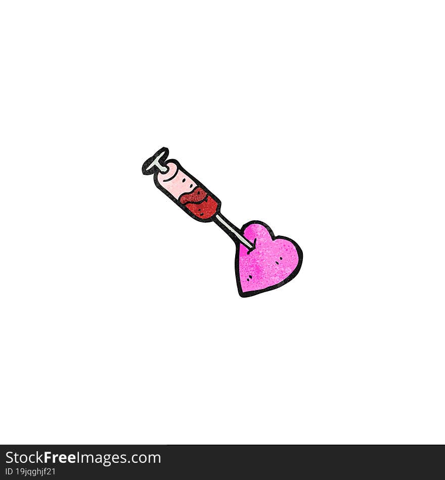 Cartoon Injected Heart