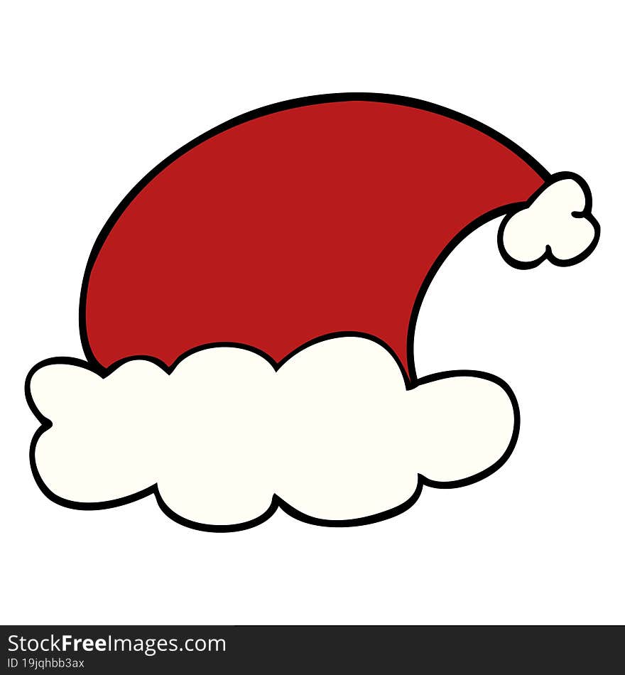 cartoon doodle christmas hats