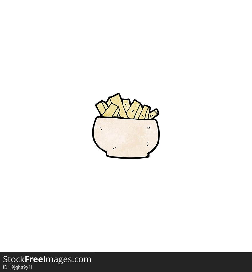 cartoon potato chips