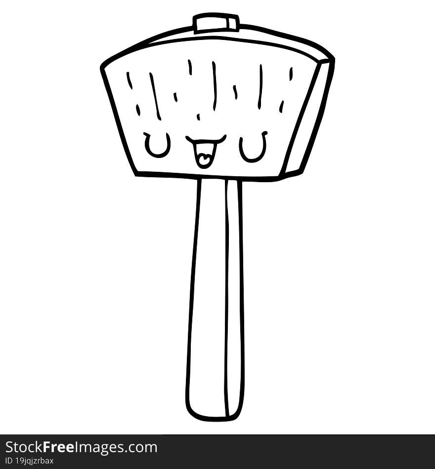 cartoon mallet