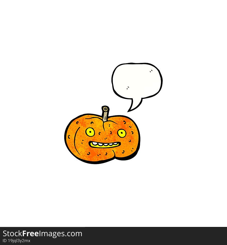 cartoon halloween pumpkin