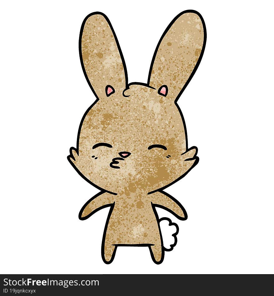 curious bunny cartoon. curious bunny cartoon