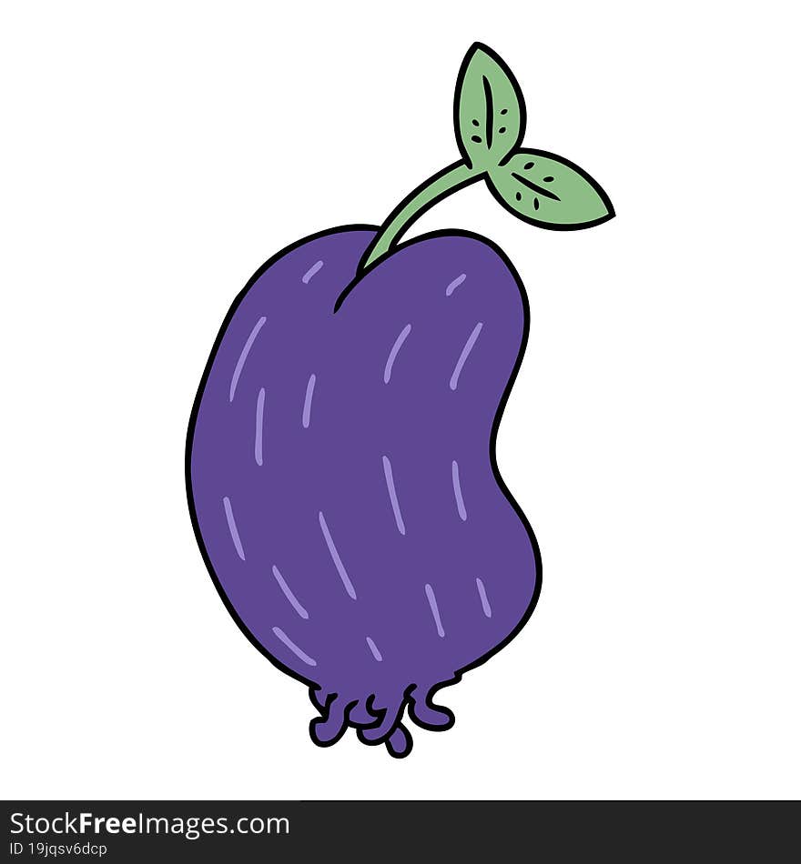 Cartoon Of A Sprouting Bean