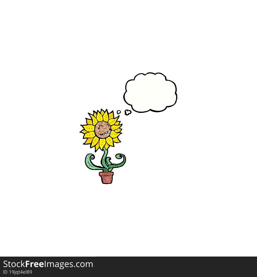 Cartoon Sunflower