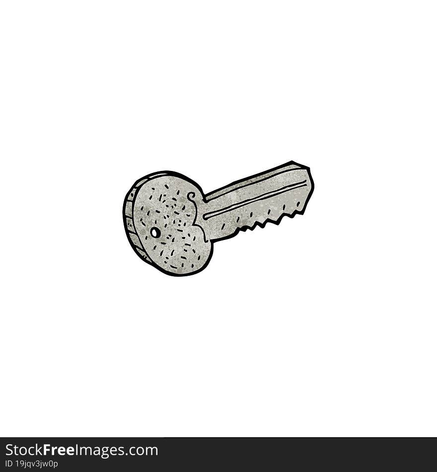 cartoon metal key