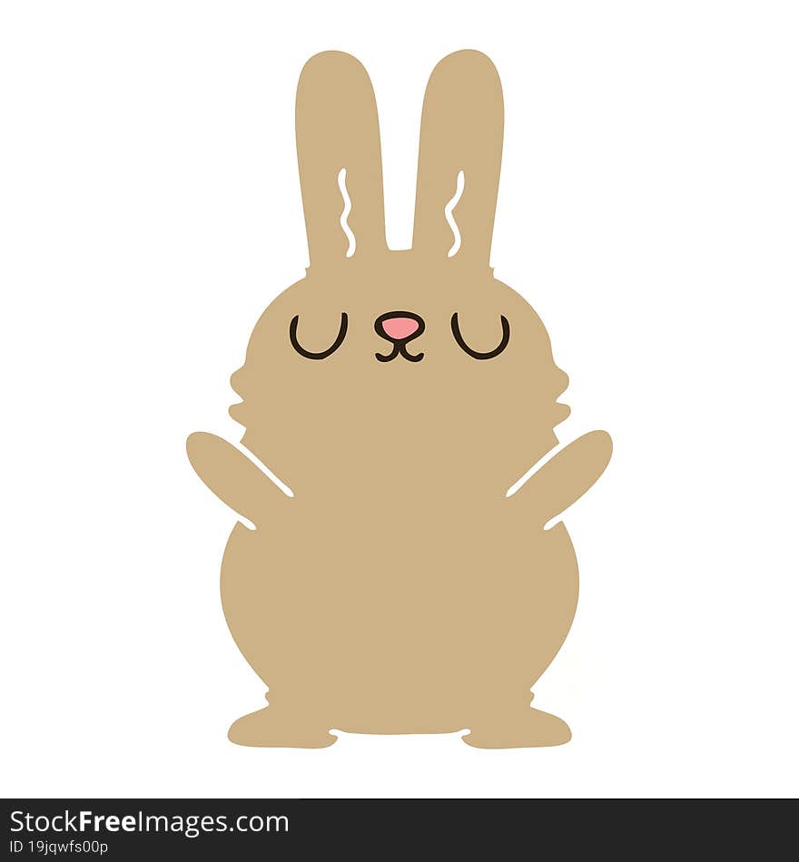 hand drawn quirky cartoon rabbit. hand drawn quirky cartoon rabbit