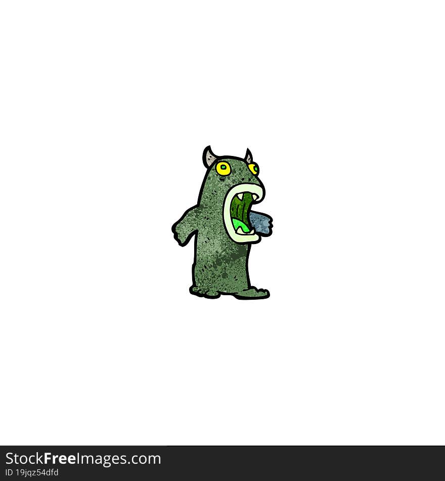 cartoon monster