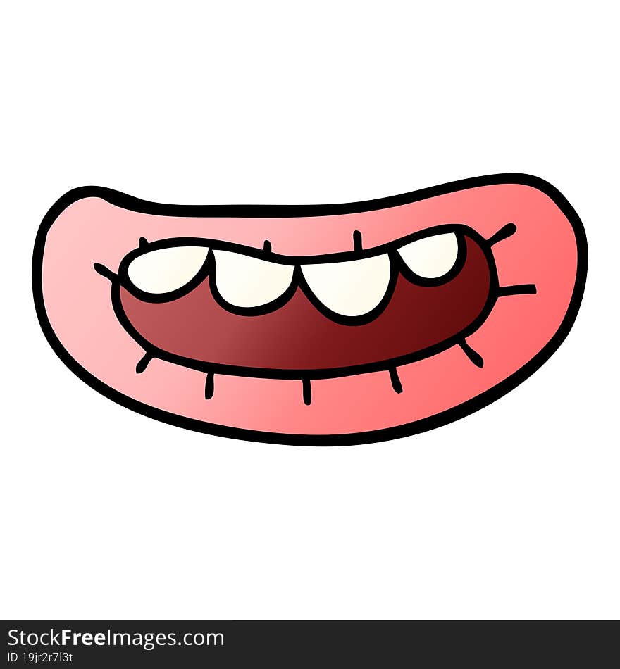 cartoon doodle mouth