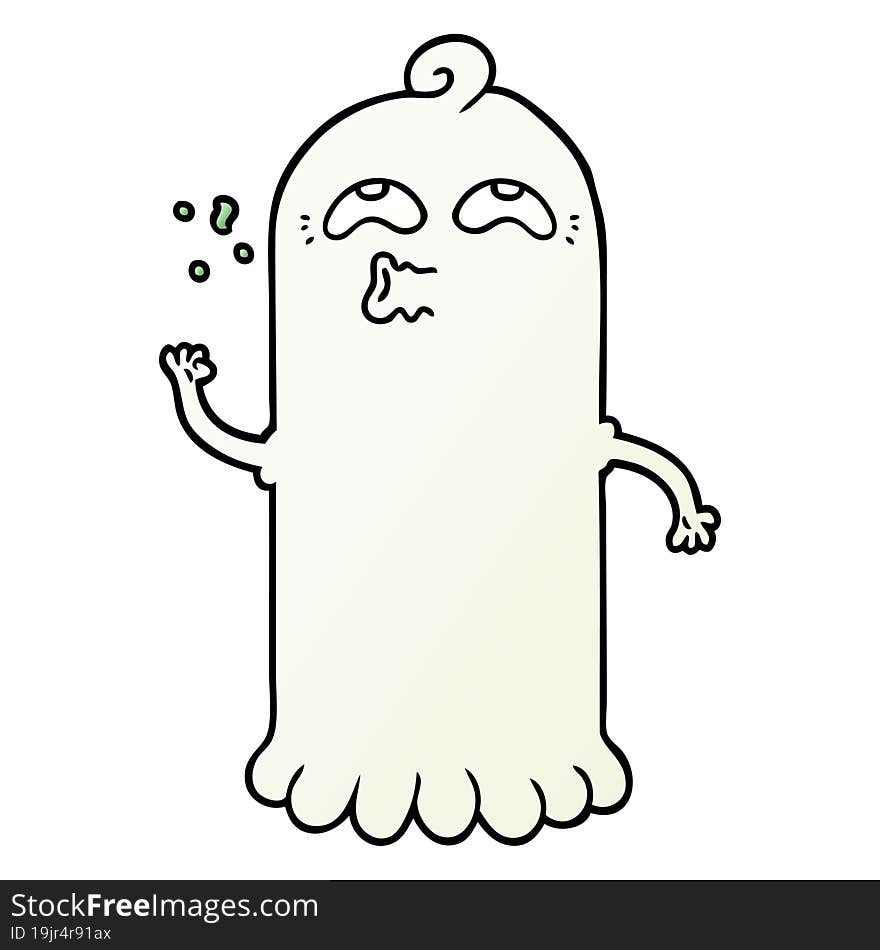 cartoon ghost. cartoon ghost