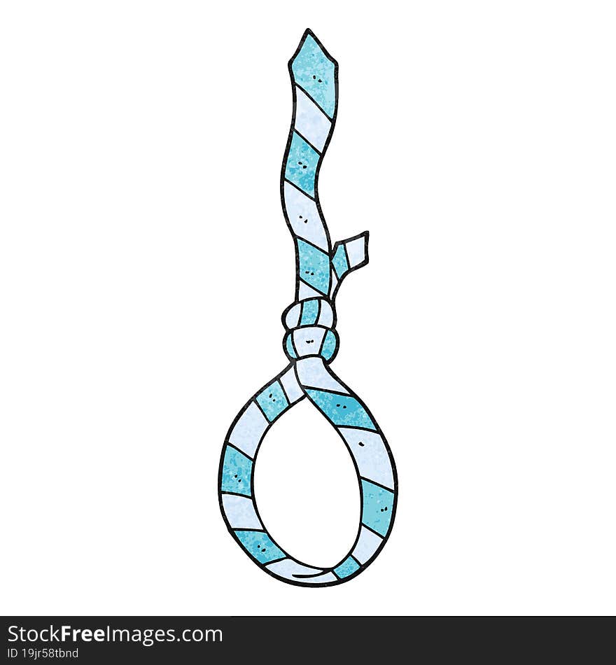 textured cartoon work tie noose