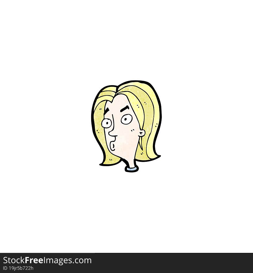 cartoon confused woman