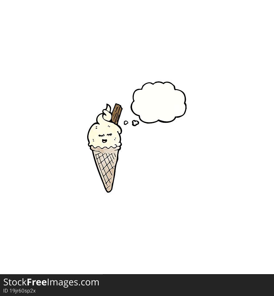 ice cream cartoon character