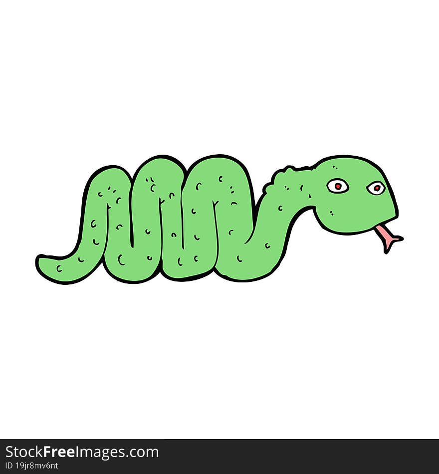 funny cartoon snake