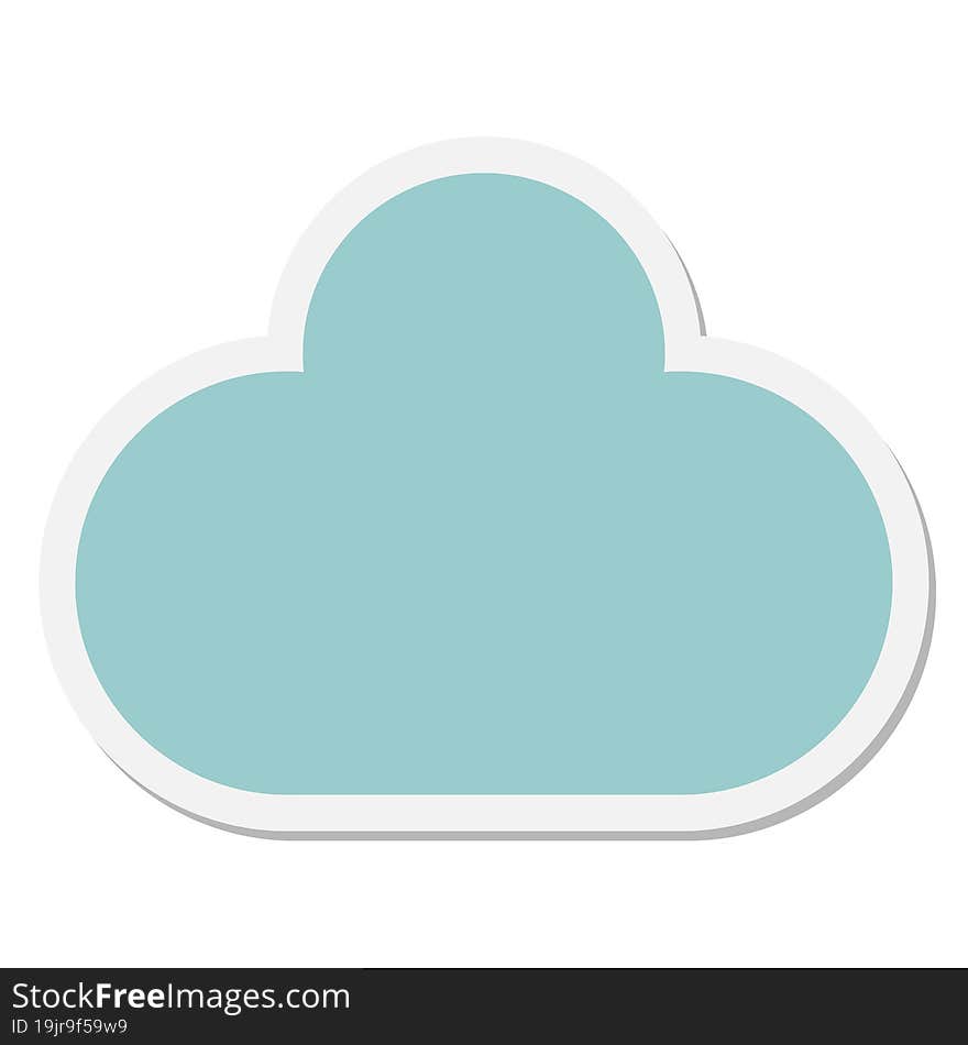 Raincloud Sticker