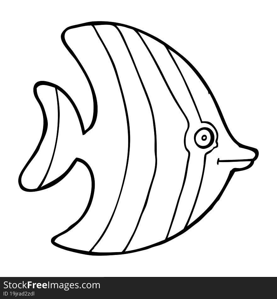 cartoon angel fish