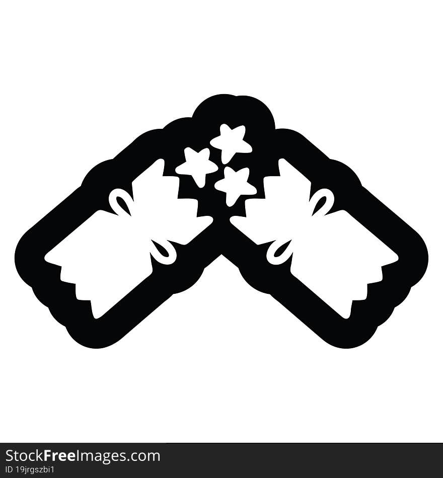 exploding christmas cracker icon symbol