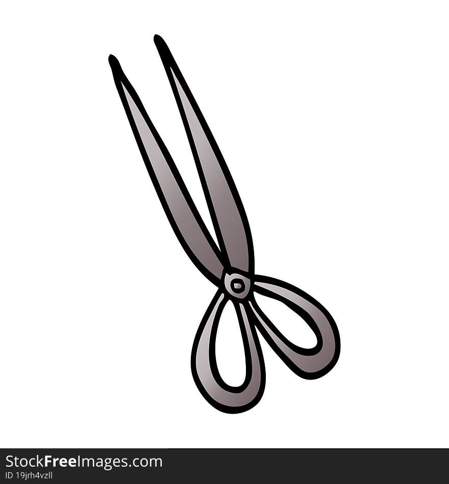 Cartoon Doodle Scissors