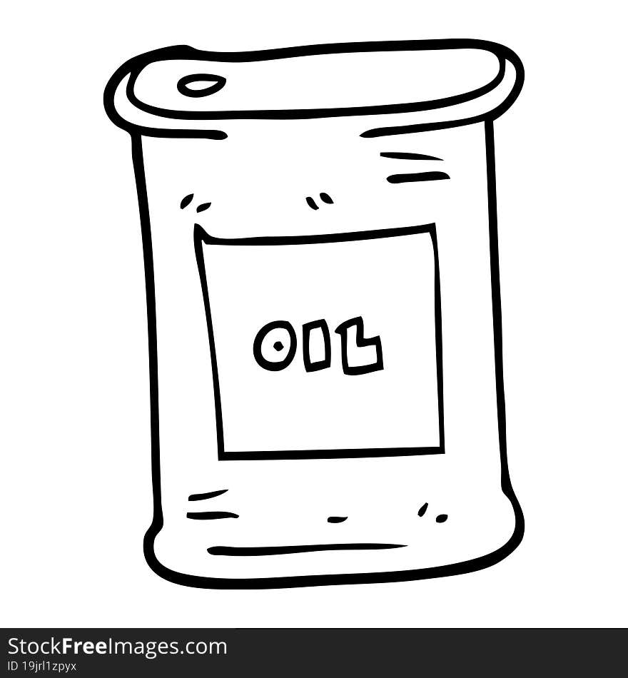 line drawing cartoon olive oil