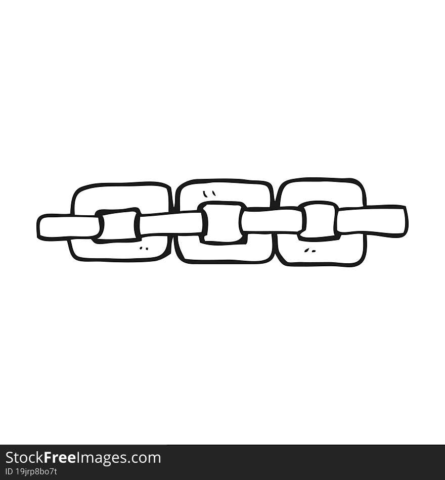 Black And White Cartoon Chain