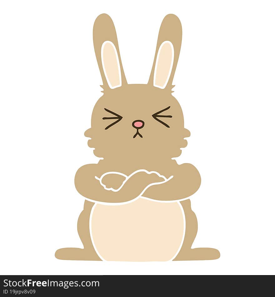 hand drawn quirky cartoon rabbit. hand drawn quirky cartoon rabbit