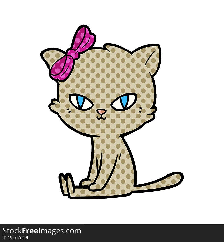 cute cartoon cat. cute cartoon cat