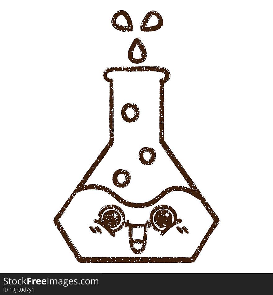 Science Experiment Charcoal Drawing