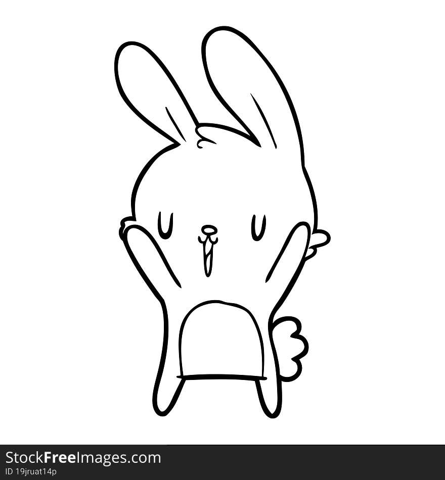 cute cartoon rabbit. cute cartoon rabbit