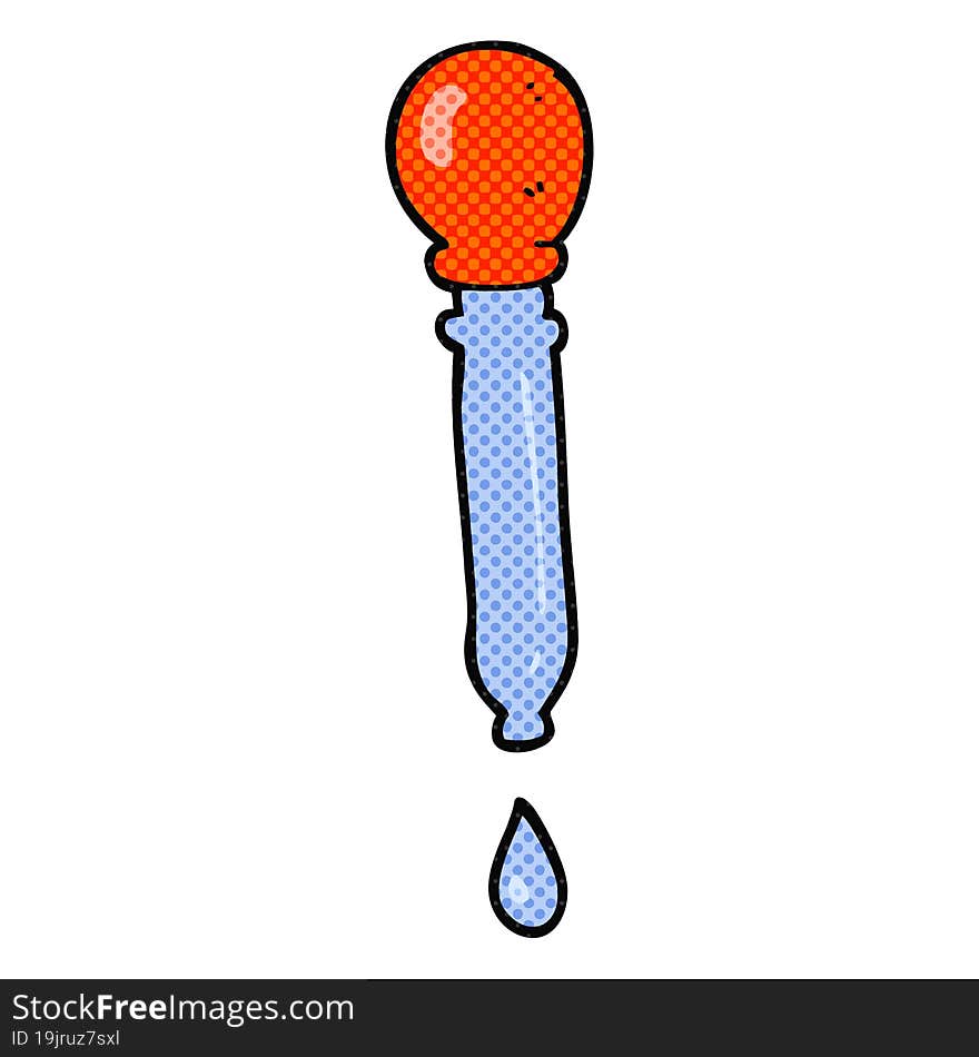 freehand drawn cartoon water dropper