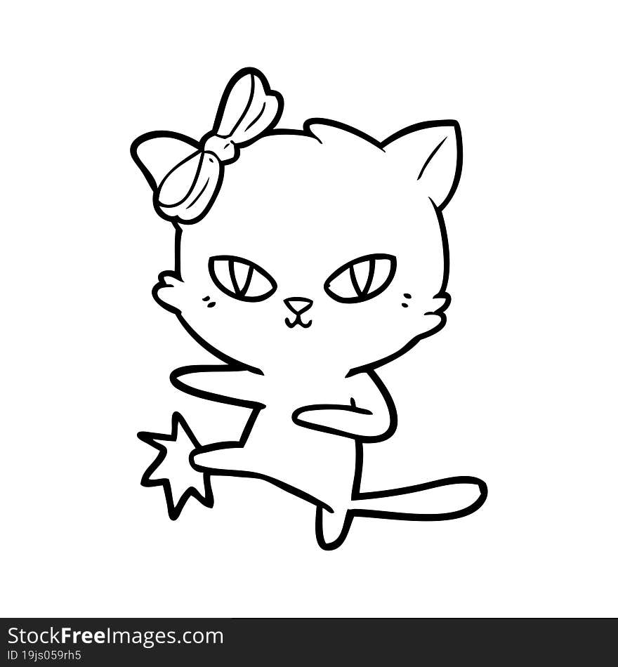 cute cartoon cat. cute cartoon cat